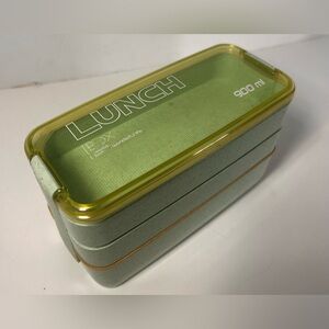 Wonderful Life Bento/Lunch Box Stackable Bento Box 3-In-1. Spoon Inc.